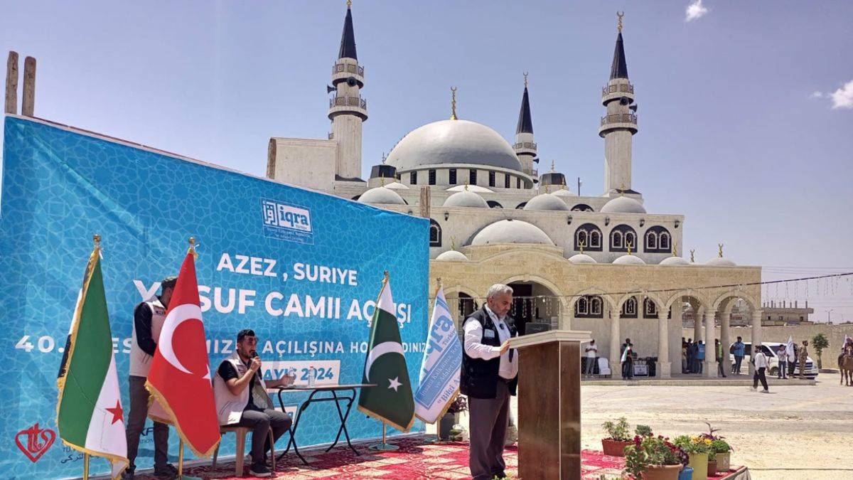 Azez'de Cevizköy projesi ve Hz. Yusuf Camii açılışı