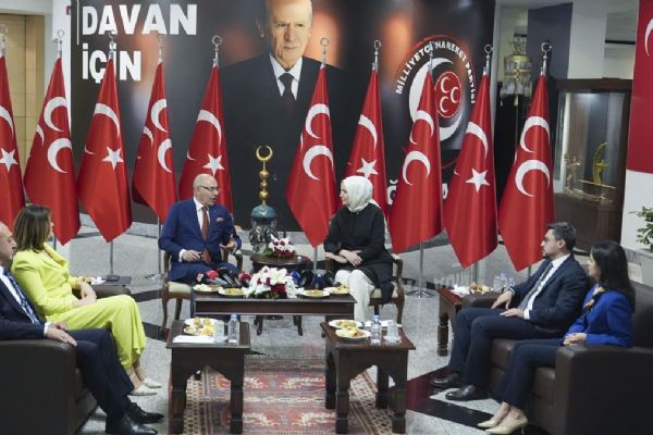 AK Parti ve DSP heyetlerinden MHP'ye ziyaret