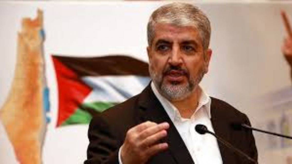 Hamas eski lideri Halid Meşal Lübnan Beyrut'ta konuştu