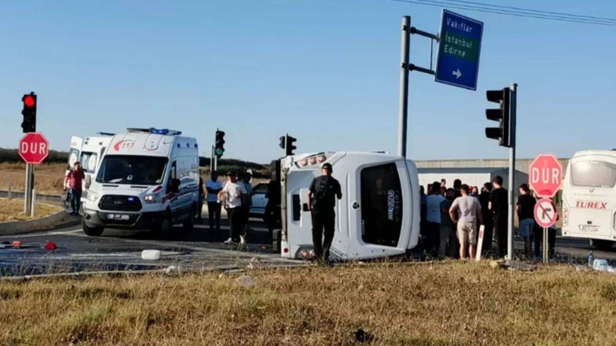 Tekirdağ'da kaza!