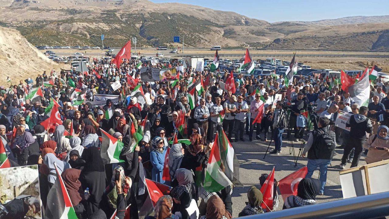 Malatya'da Kürecik NATO Üssü'nde İsrail protestosu