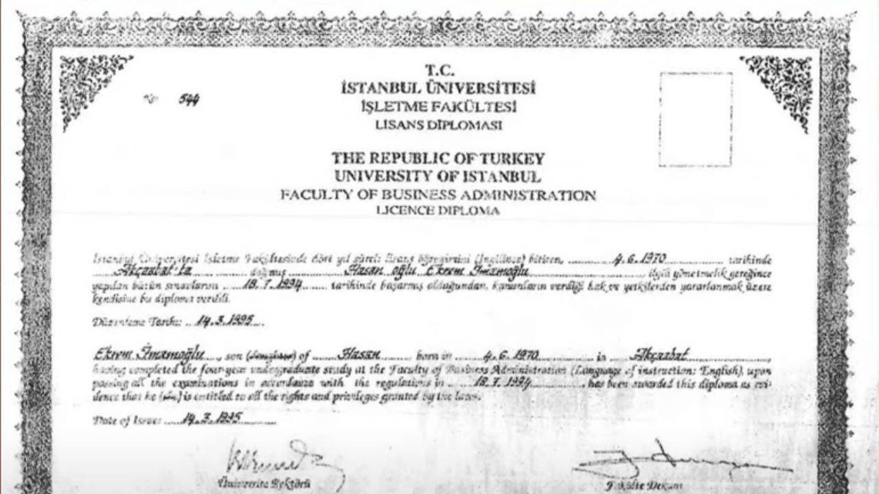 İmamoğlu’nun diploması iptal edilir mi?