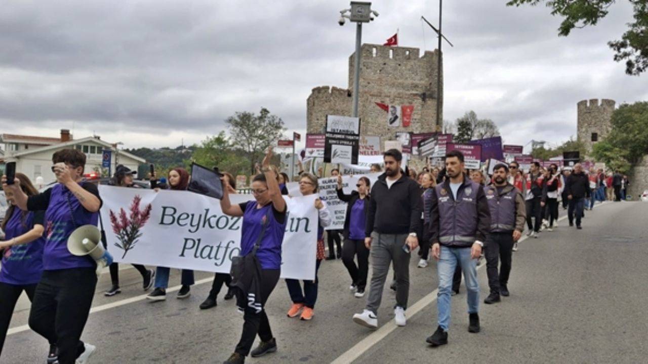 Kadın cinayetlerine karşı Beykoz’dan güçlü tepki