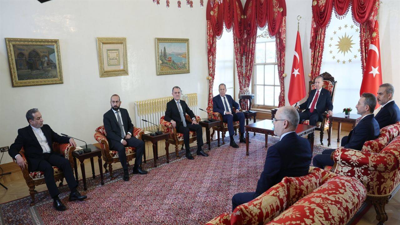 Erdoğan, dört ülke dışişleri bakanlarını kabul etti