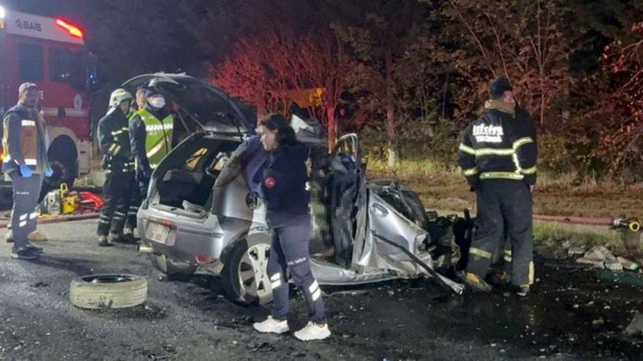 Tekirdağ’da korkunç kaza! Otomobil alev aldı, 5 Kişi yanarak can verdi!