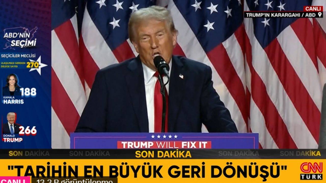 Donald Trump zaferini ilan etti!