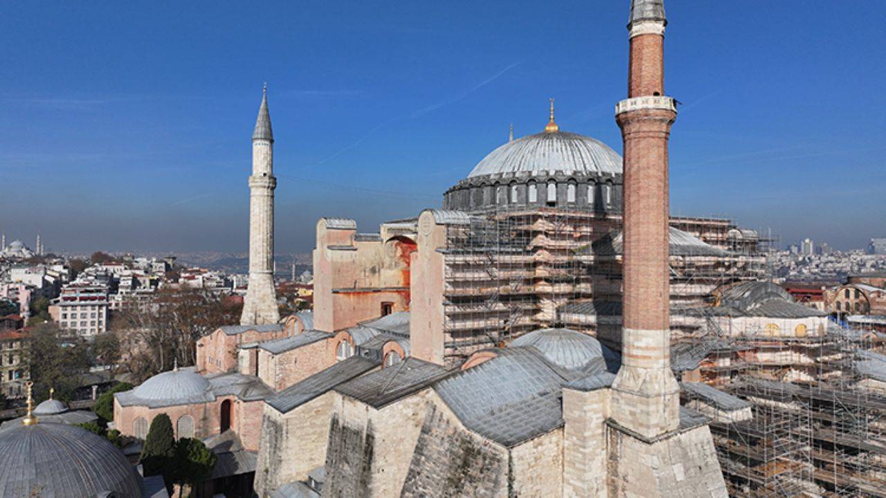 Ayasofya'nın kubbesi açılacak