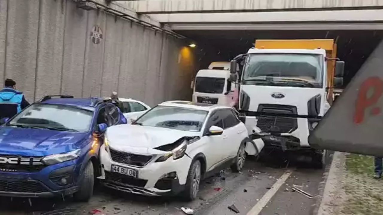 Malatya'da zincirleme kaza