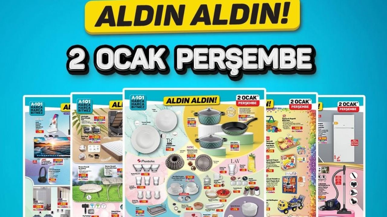 A101 aktüel 2 Ocak 2025 | A101'e koltuk ve halı yıkama makinesi geliyor!