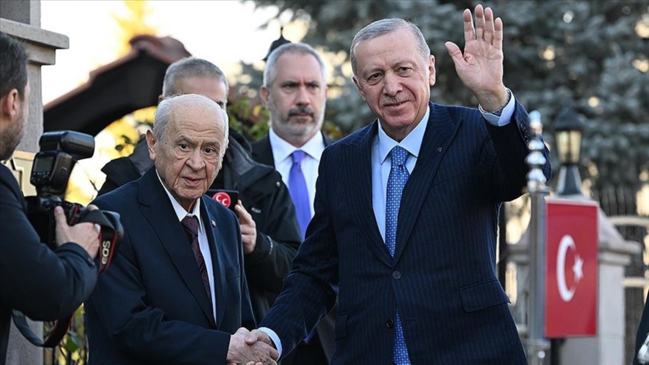 Cumhurbaşkanı Erdoğan ile MHP Genel Başkanı Bahçeli bir araya geldi