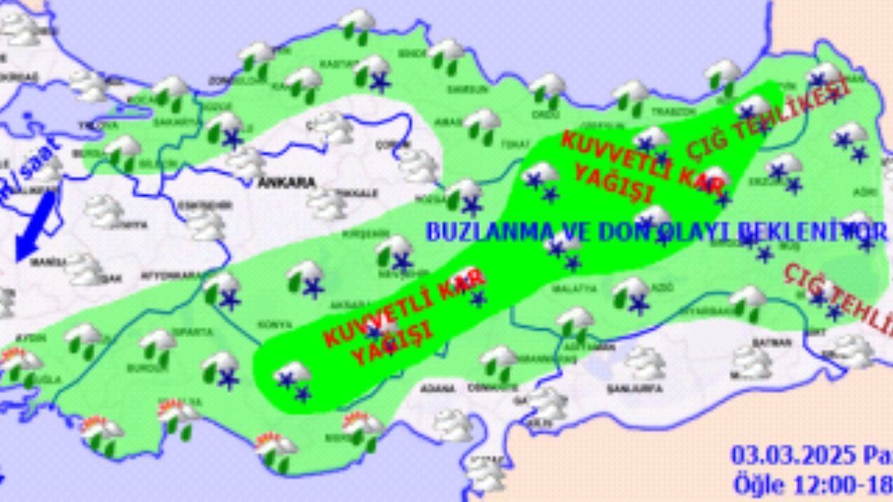 Hava durumu. 3 Mart 2025