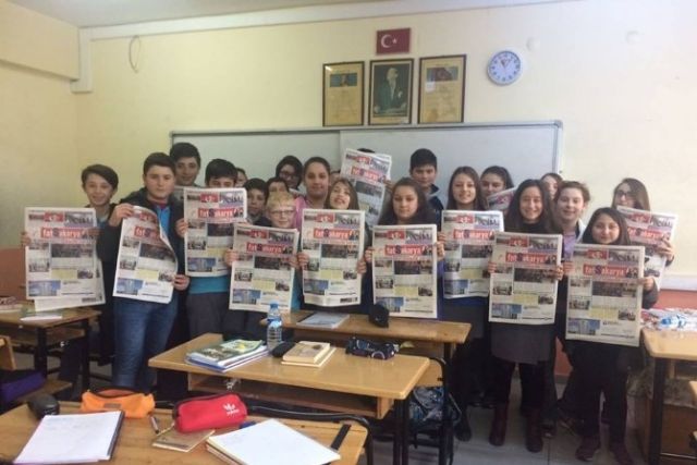 Haber Isabet Gazetesi Ilk Sayisi Cikti Okul Gazetesi Aktiviteler Ozel Samsun Isabet Ilkokulu
