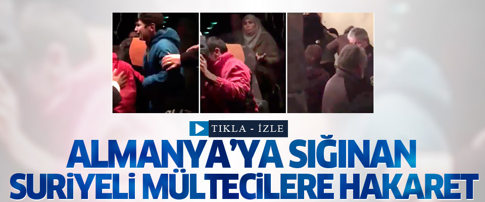 Almanya'ya sığınan Suriyeli mültecilere protesto