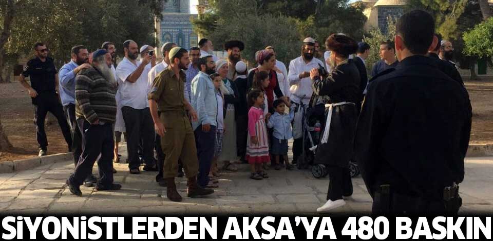 Siyonistler Aksa'ya 480 kez saldırdı